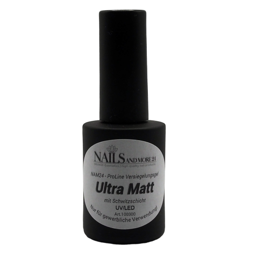NAM24 ProLine - Ultra Matt Versiegelungsgel 10ml Pinselflasche - ohne Schwitzschicht